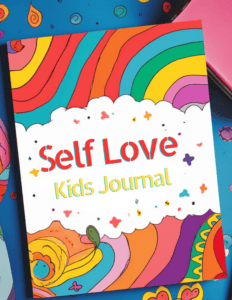 Colorful swirls and shapes with a white patch with the title of the book in red and yellow